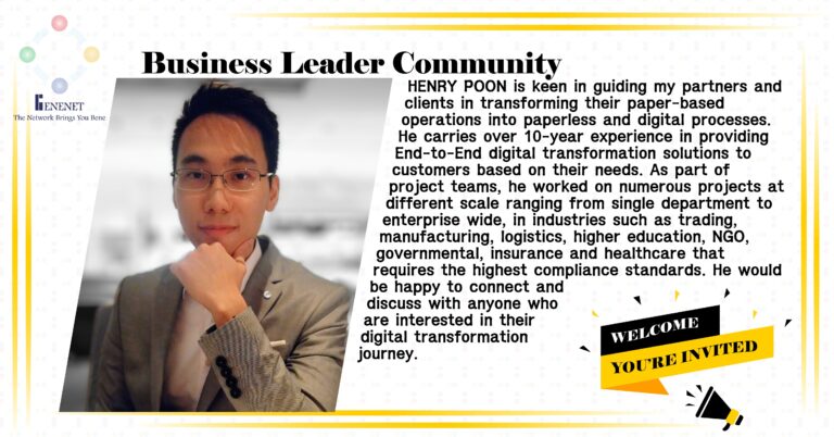 Business Leader Community - Henry Poon - WCL Solution Ltd