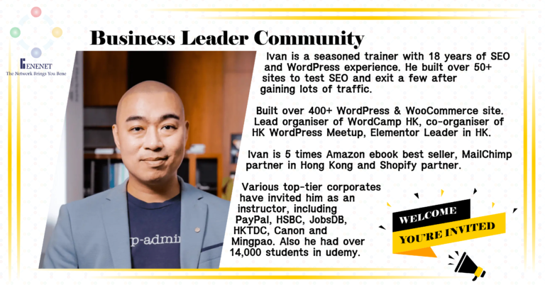 Business Leader Community - Ivan So - HDcourse Ltd