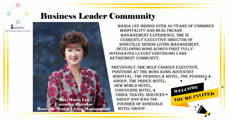 Business Leader Community - Mrs Maria Lee - Roseville Senior Living Mgt